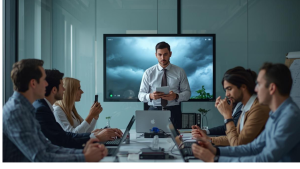 Severe weather alerts on a desktop help businesses respond quickly