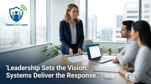 Emergency response systems supporting workplace safety leadership